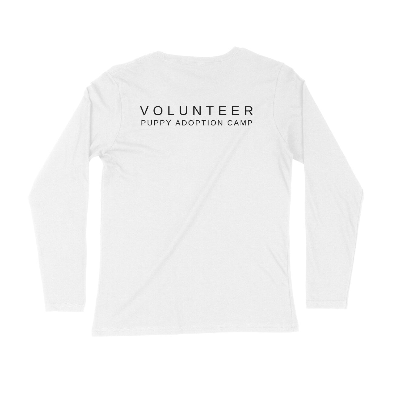 Puppy Adoption Volunteer Round Neck Full Sleeves