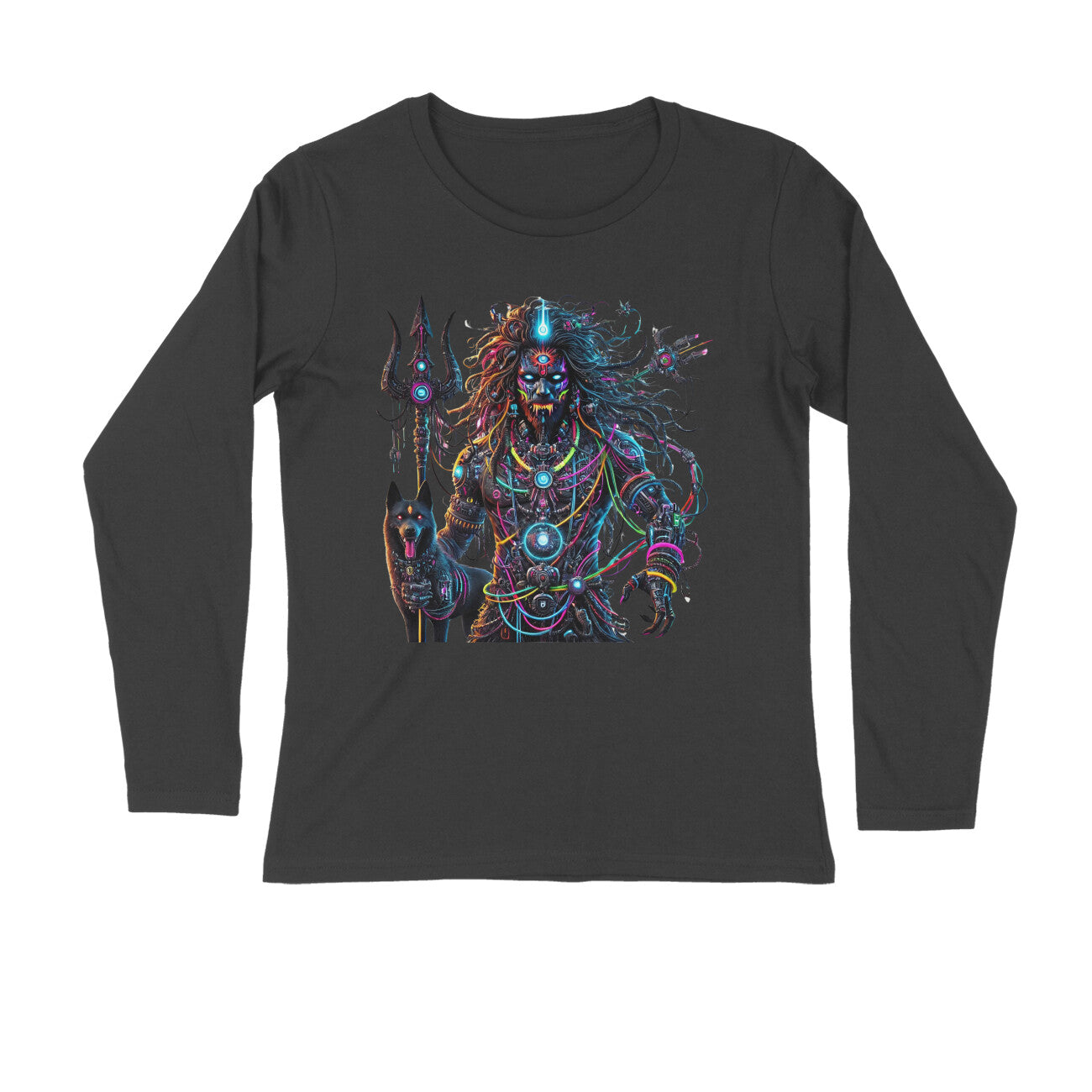 Cyberpunk Deity Guardian Full Sleeves T-Shirt