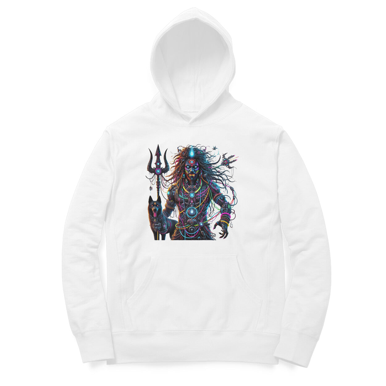Cyberpunk Deity Guardian Hoodie